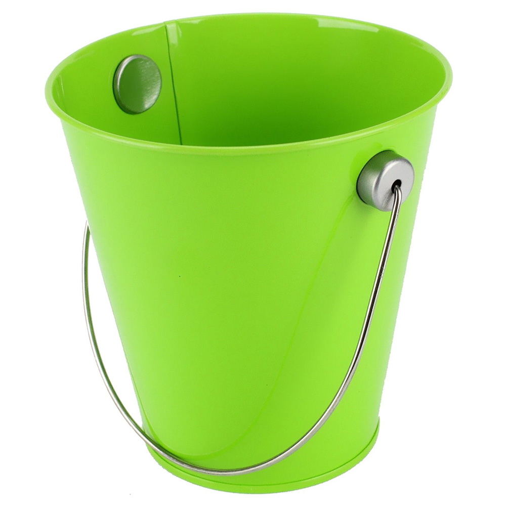 Party Centre - Metal Bucket with Handle - Kiwi