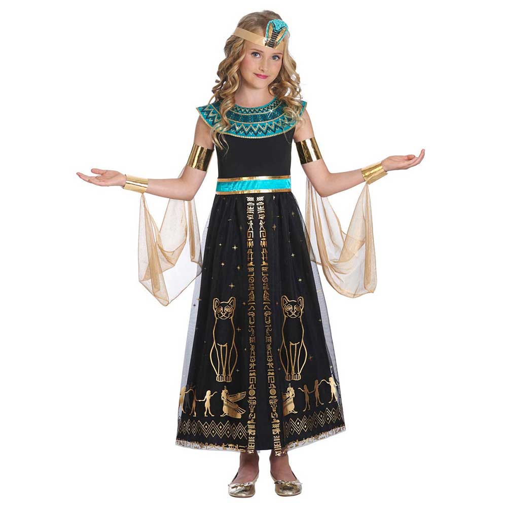Party Centre - Child Dazzling Cleo Costume - Black