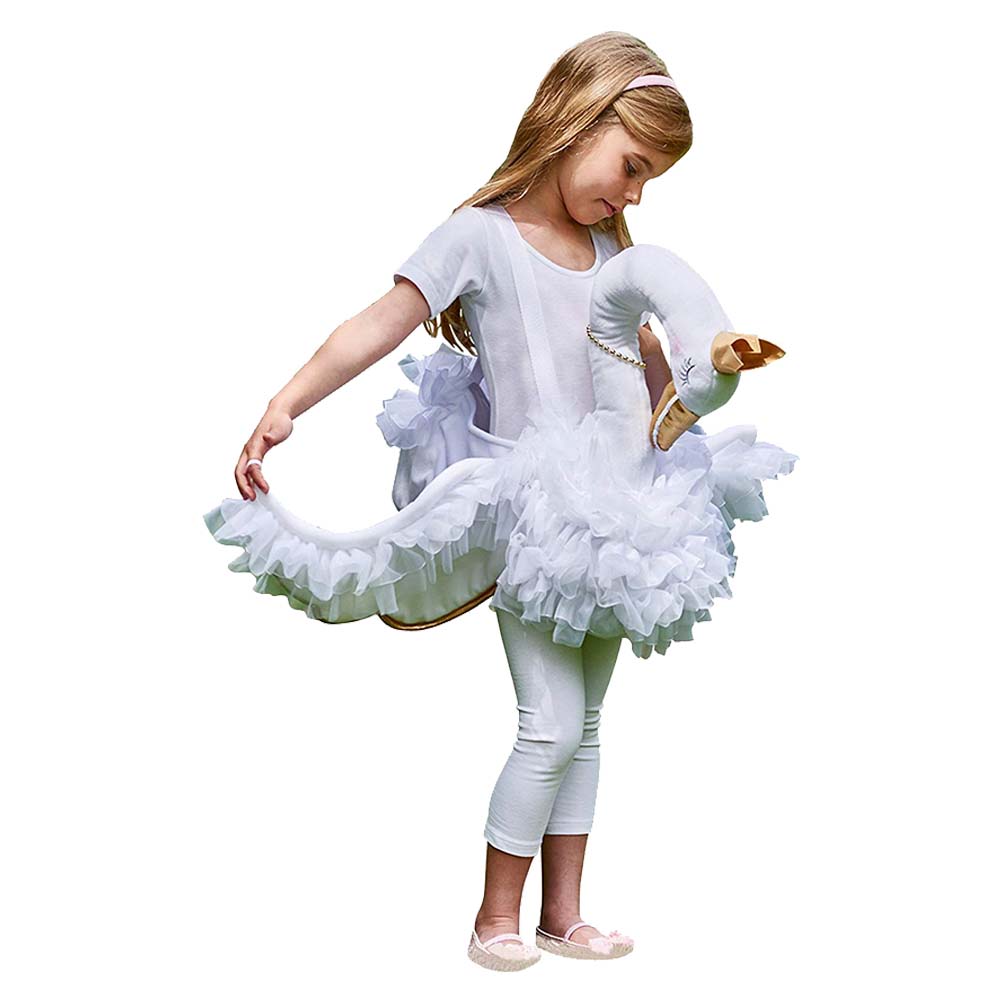 Party Centre - Child Glide on Swan Costume - White