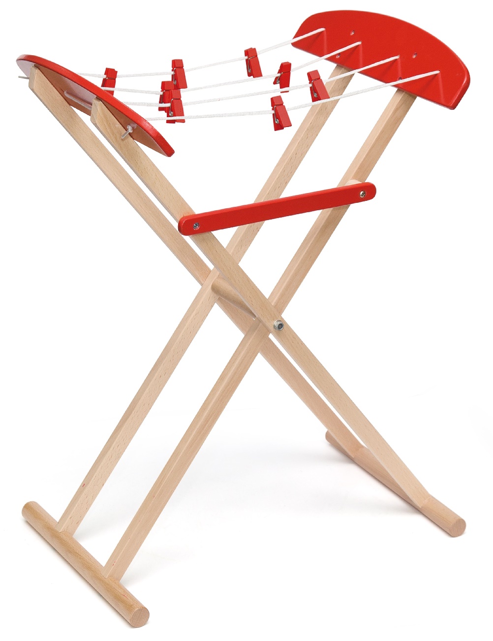 فيجا - حامل غسيل خشبي - منصة غسيل للعب التخيلي - لعبة مونتيسوري للعب الأدوار