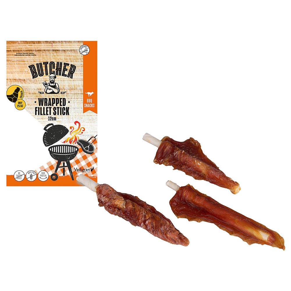فاديجران - طعام الكلاب - أصابع فيليه مغلفة بالدجاج - 12 سم - 113غ 