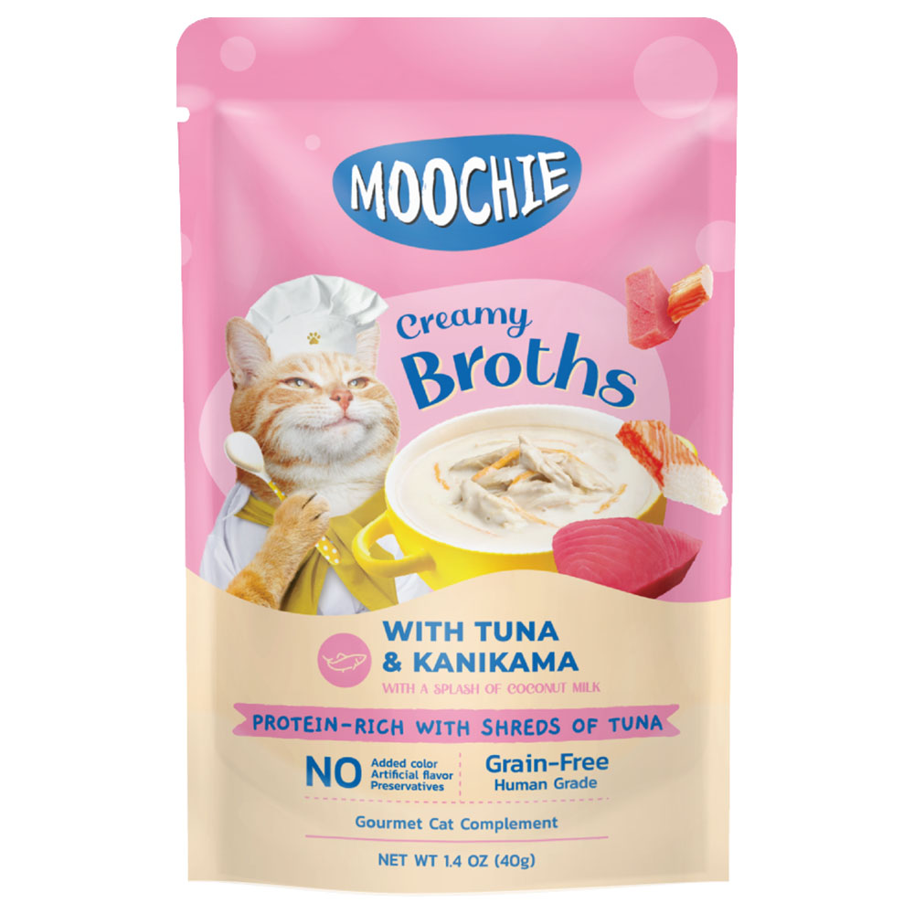 Moochie - Kitten Creamy Broth With Tuna & Kanikama - 40g