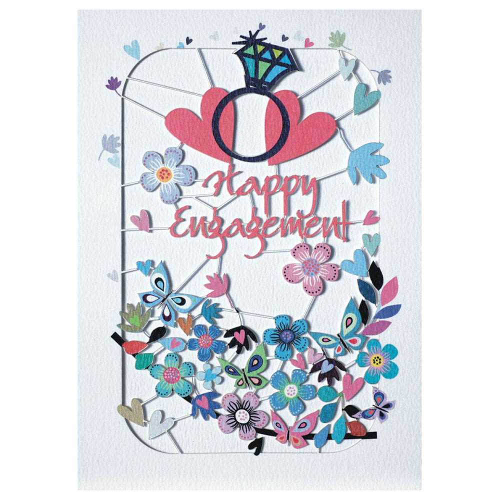 فوريفر كاردز - بطاقة تهنئة - Happy Engagement - خاتم