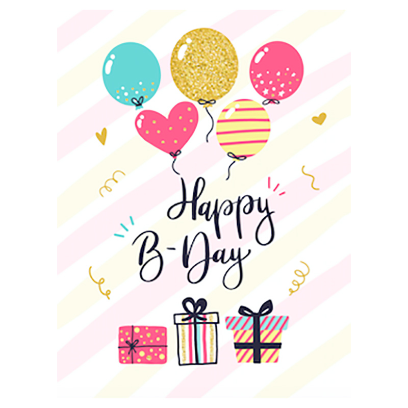 Pinak - Happy B-Day A6 Card
