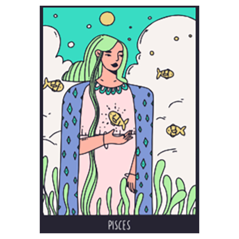 بيناك - بطاقة برج الحوت بحجم A6