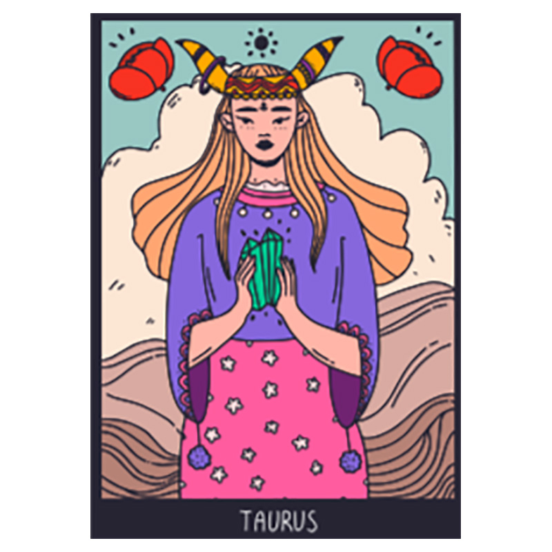 بيناك - بطاقة برج الثور بحجم A6