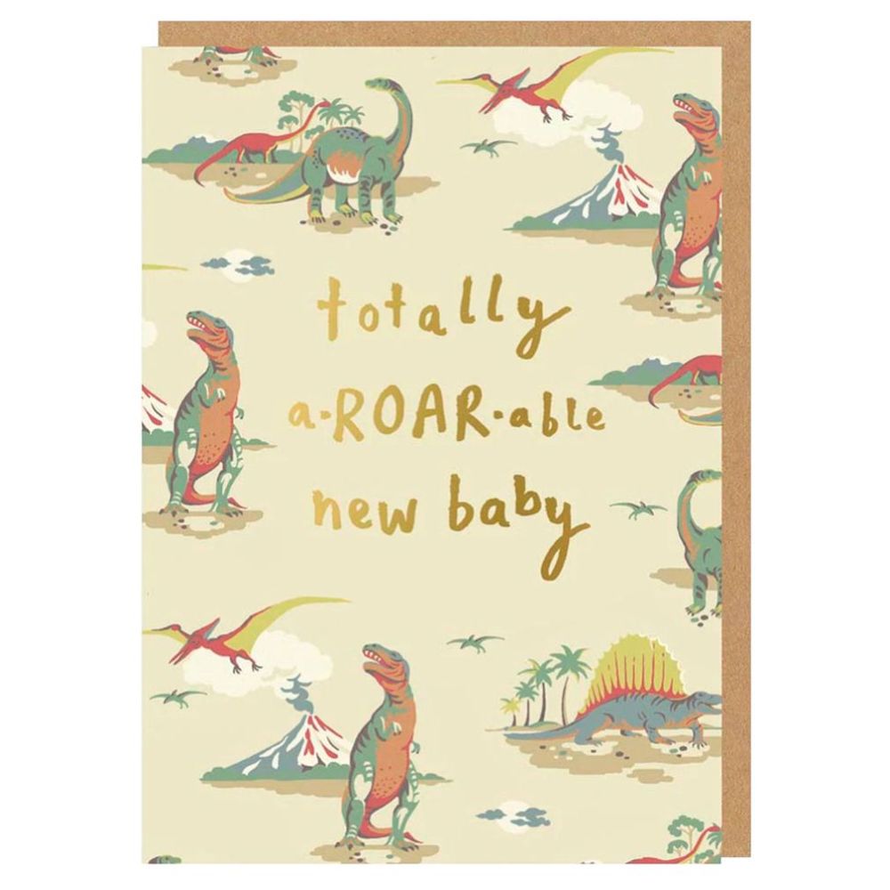 أوه دير - بطاقة هدية مولود جديد لطيف جداً بحجم A6