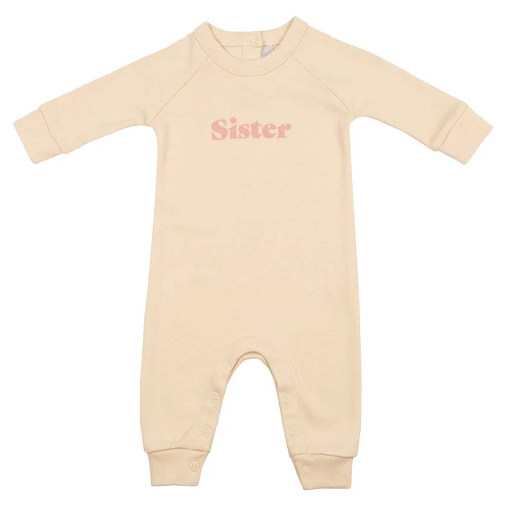 Bob & Blossom - Sister Long Sleeve All In One - Peach
