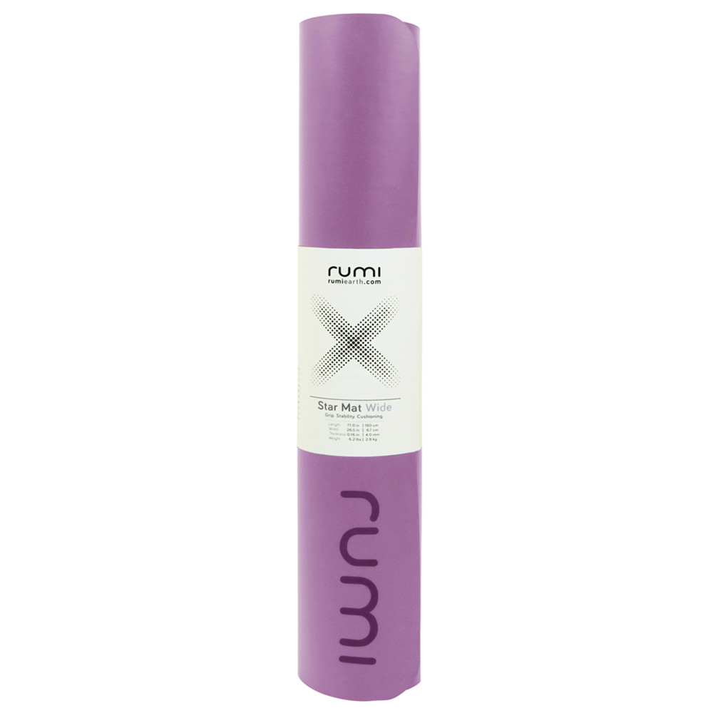 Rumi Earth - Star Yoga Mat Wide - Plum