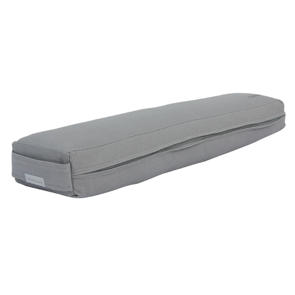 Rumi Earth - Yoga Cotton Bolster Lean Stone - Grey