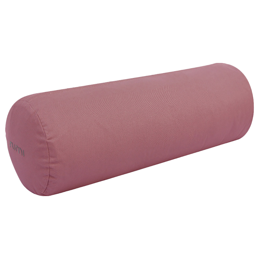 Rumi Earth - Yoga Cotton Bolster Round - Dusty Rose 27 cm