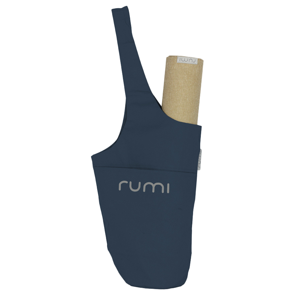 Rumi Earth - Yoga Tote Midnight - Stone Logo