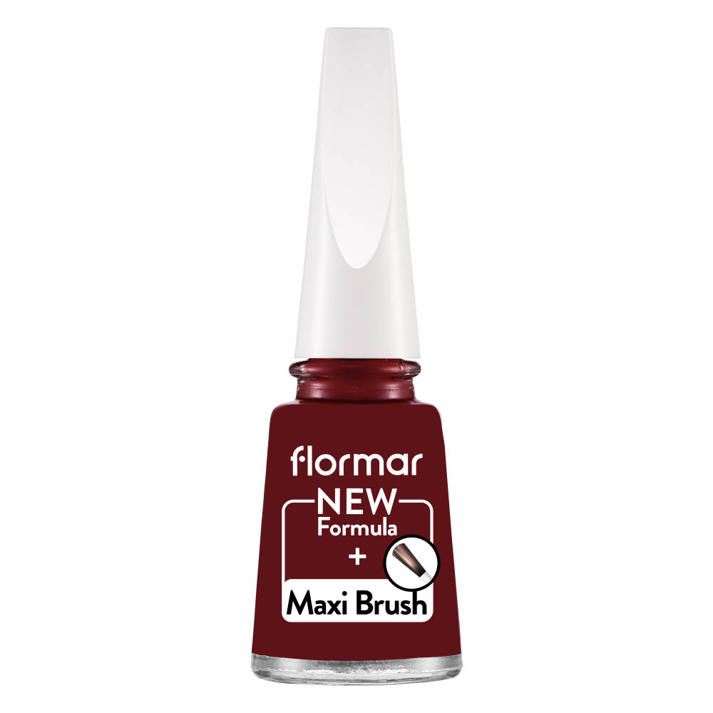 F/M Classic Nail Enamel with New Improved Formula & Thicker Brush - 406 Dark Red