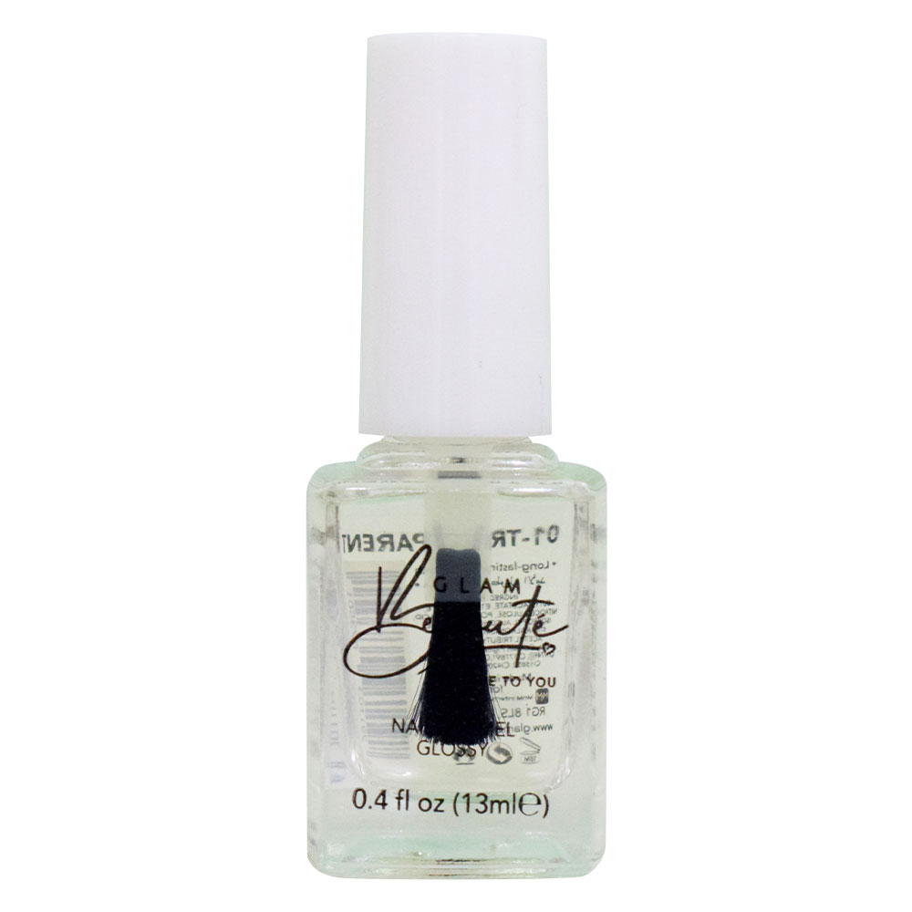GlamBeaute - Nail Enamel 01 - Transparent 13ml