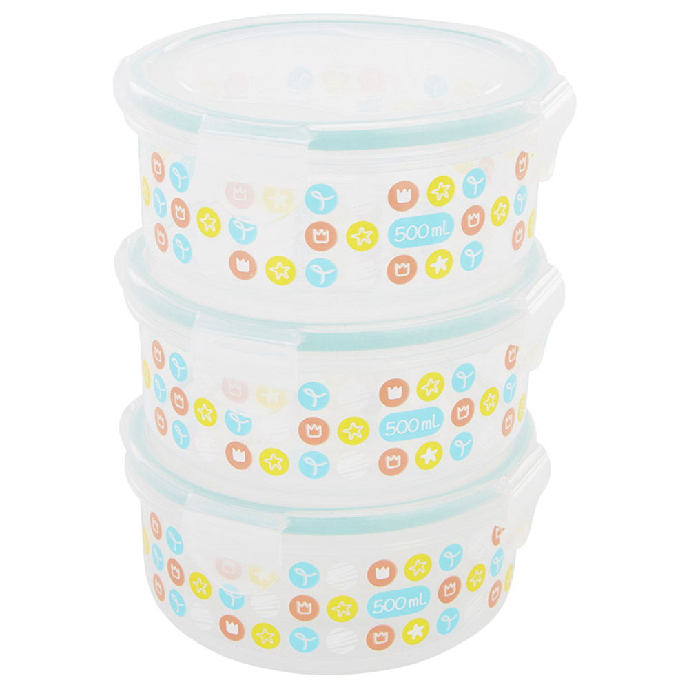 Badabulle Food Storage Containers 3 x 500ml