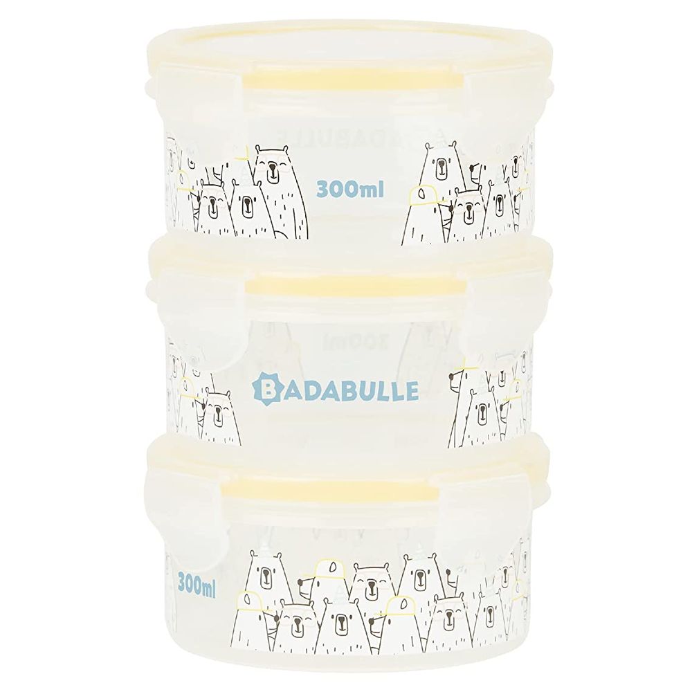 Badabulle MaxiBox Airtight Storage Container 300ml - 3pcs