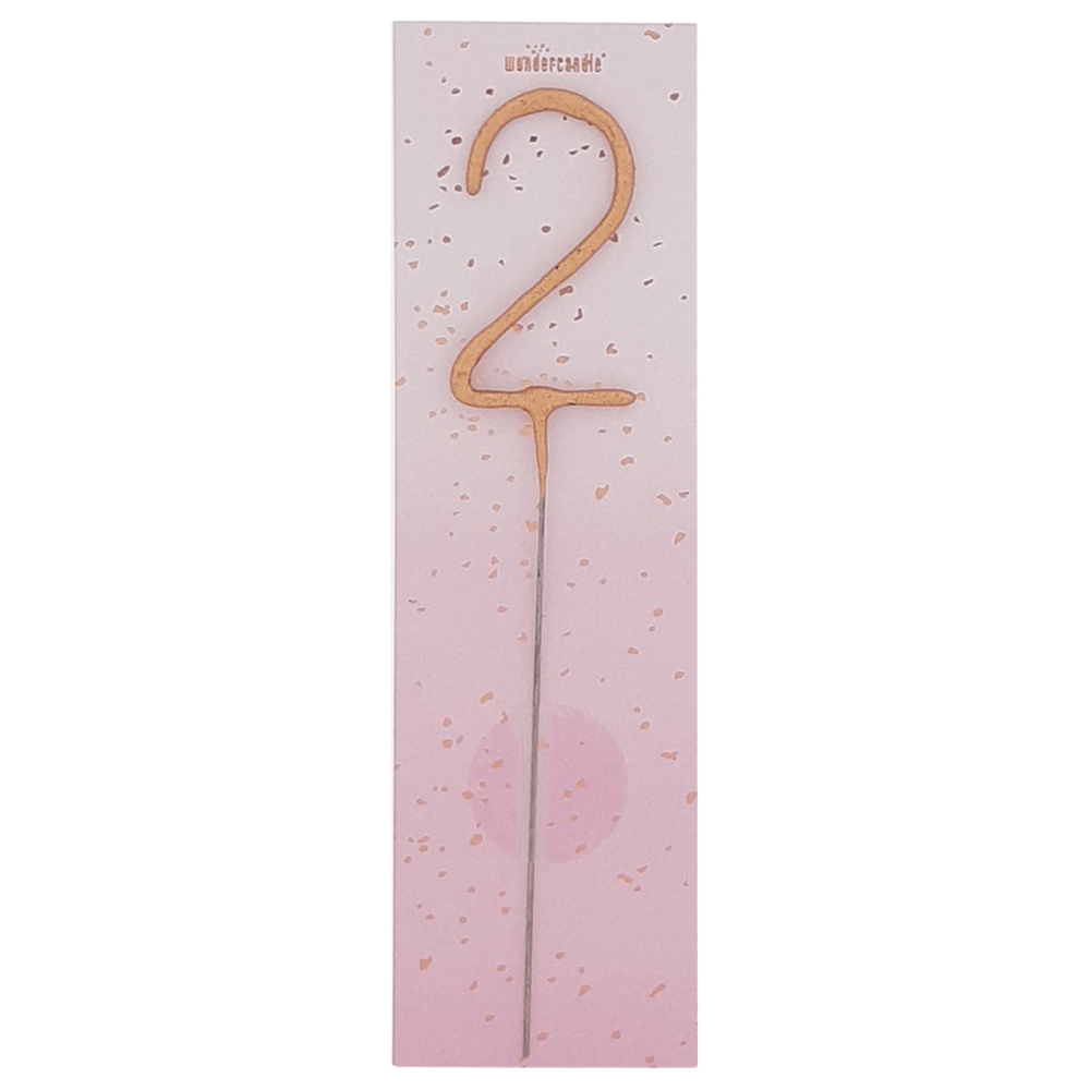 Wondercandle - Sparkler Candle 2 - Rose Gold