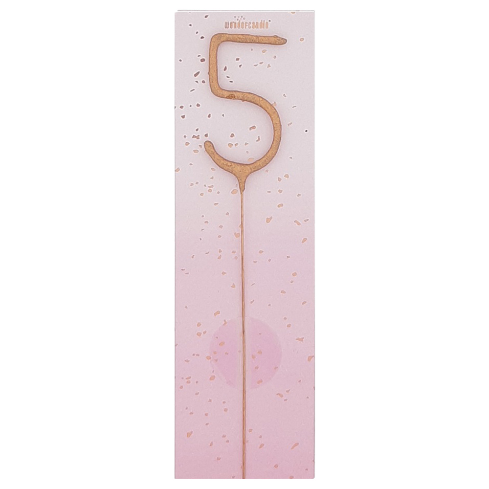 Wondercandle - Sparkler Candle 5 - Rose Gold