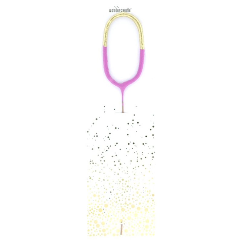 Party Camel - Sparkler Candle 0 - Gold/Pink