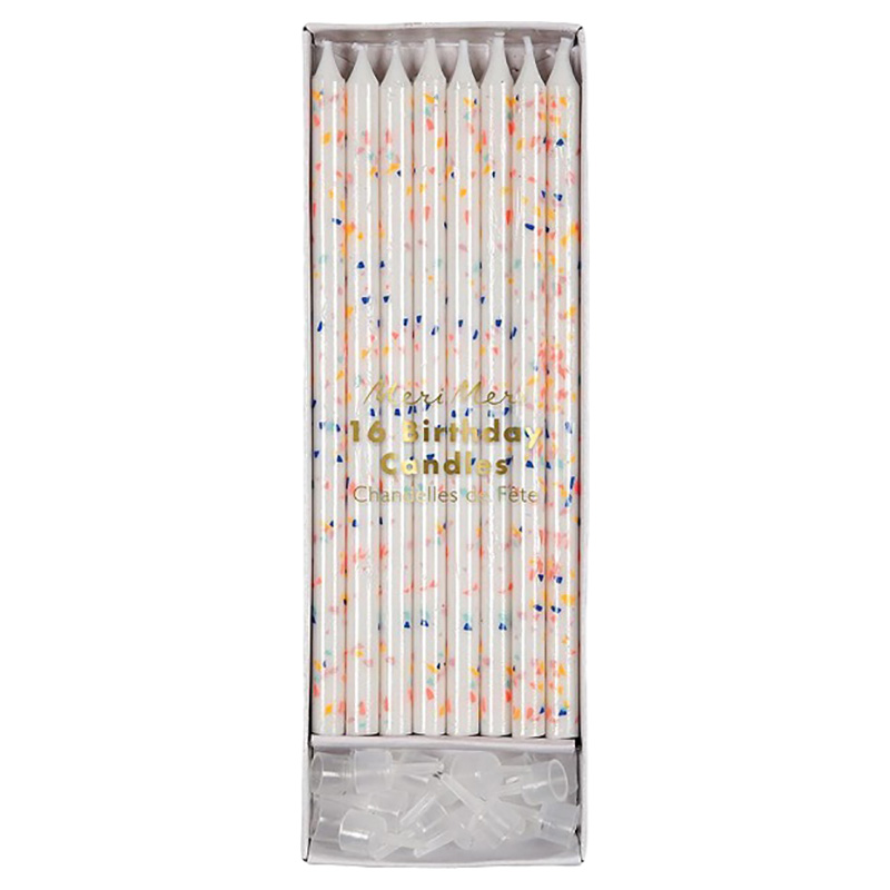 Meri Meri - Multicolor Flecks Candles 24pcs