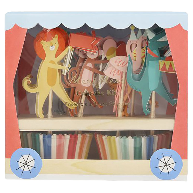Meri Meri - Animal Parade Cupcake Kit - 24pcs