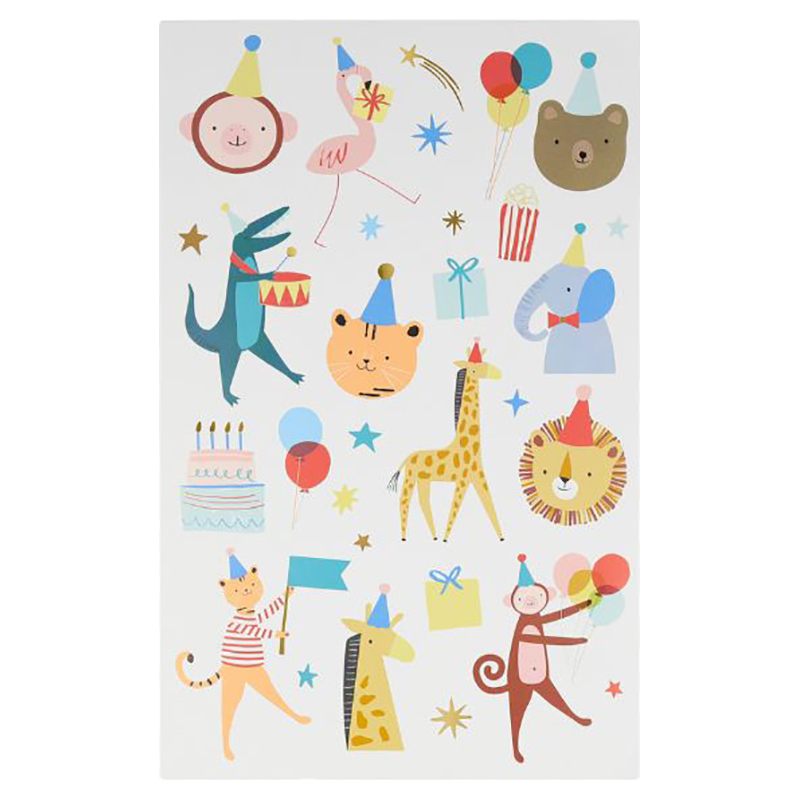 ميري ميري - ورقة تاتو موكب الحيوانات - عدد 2