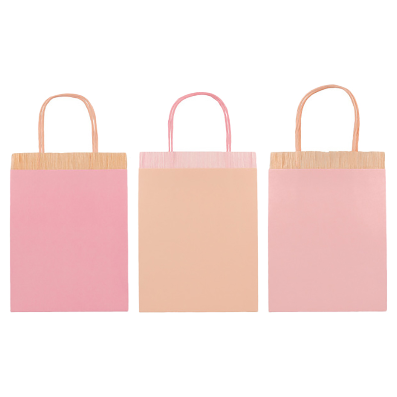 ميري ميري - أكياس حفلة مزينة بشراشيب - 8 قطع - زهري