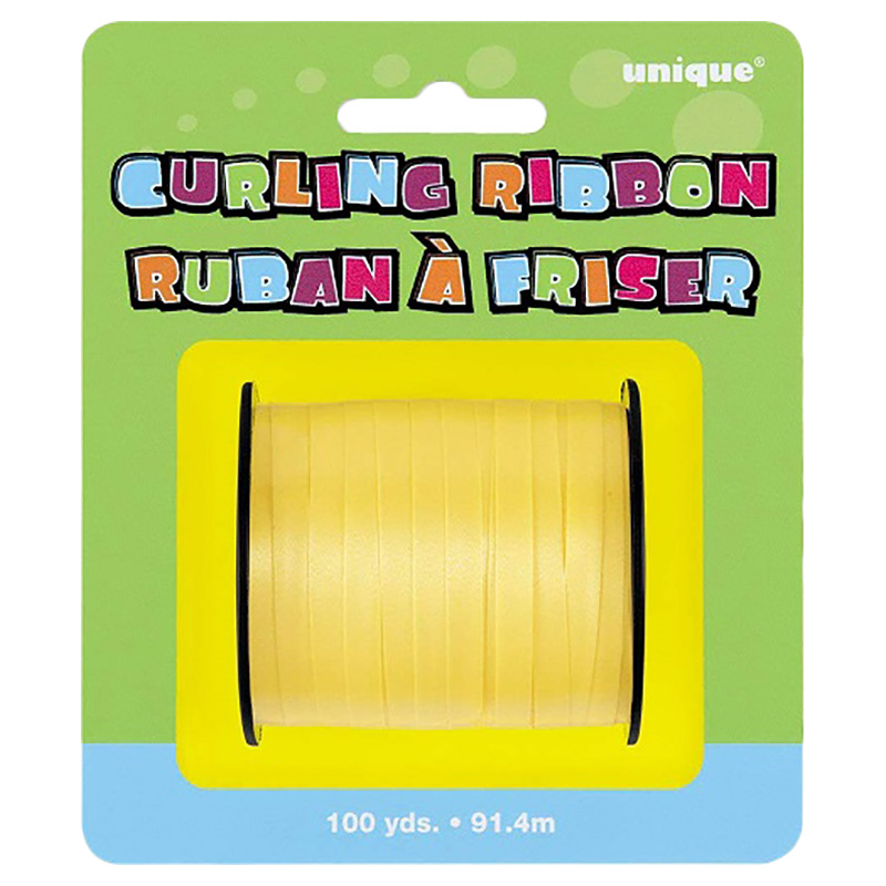 Unique - Curling Ribbon - 100 Yards - Yellow 