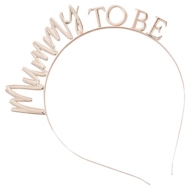 جنجر راي - طوق رأس معدني مامي تو بي - روز غولد