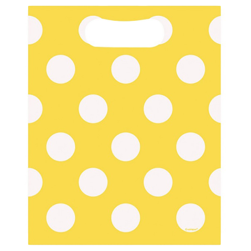 Party Camel - Sunflower Yellow Loot Bags - 8pcs