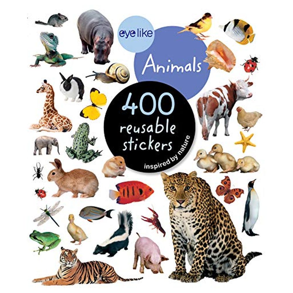 كتاب ملصقات Eyelike Sticker Book: Animals