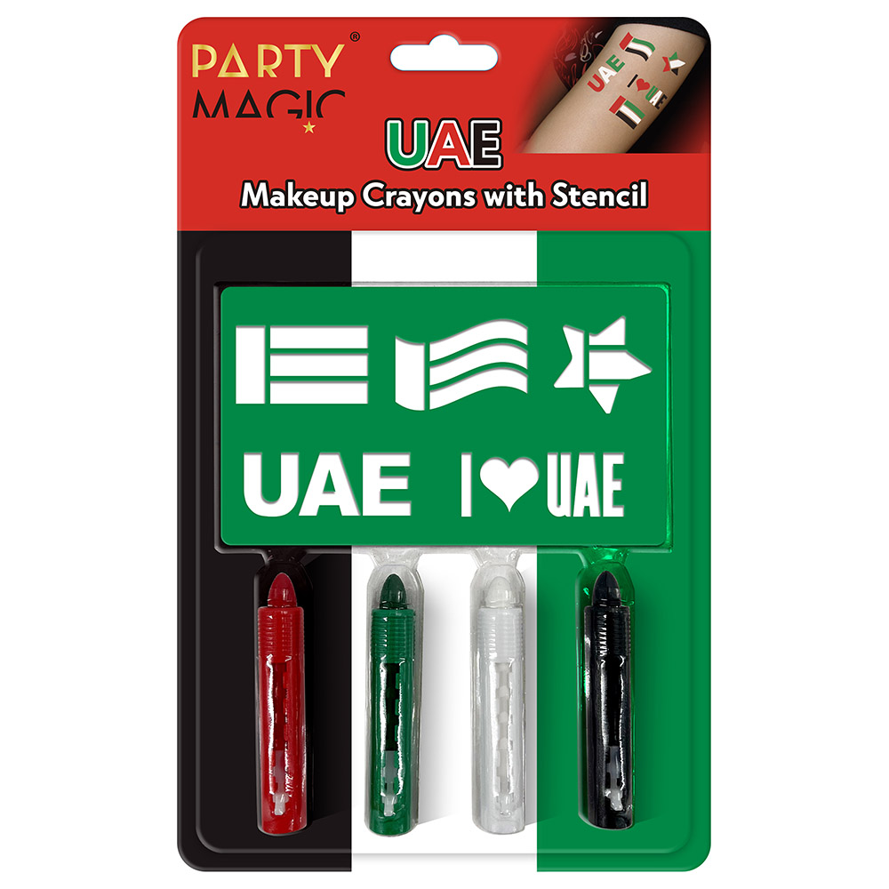 Party Magic - UAE Face Makeup Crayons with Stencil