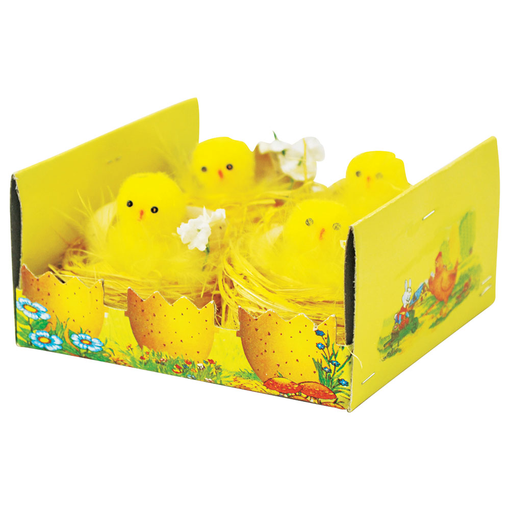 Party Magic - Easter Chicks Decor 4pcs Set