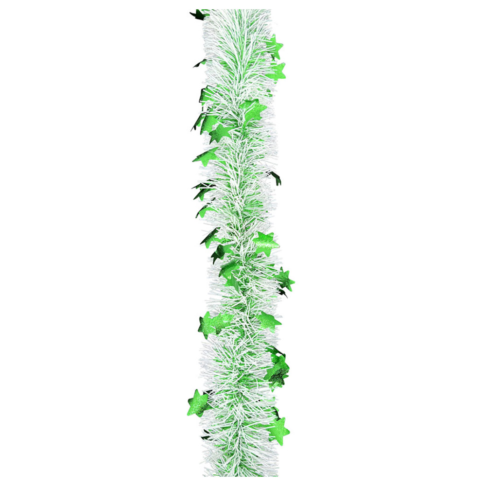 Party Magic - Christmas Tinsel with Stars - Green