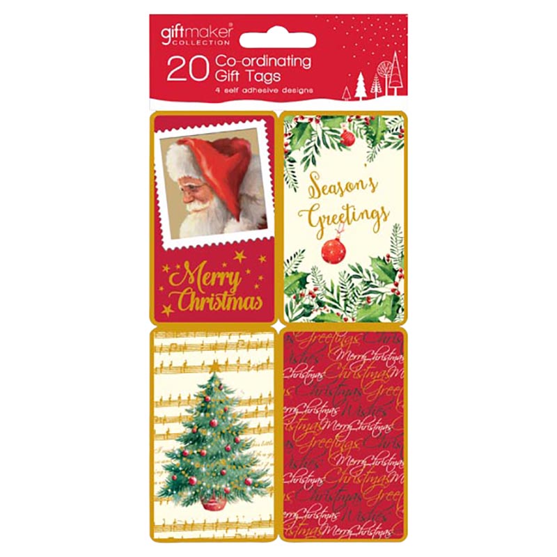Giftmaker - 20pcs Elegant Traditions Gift Tags