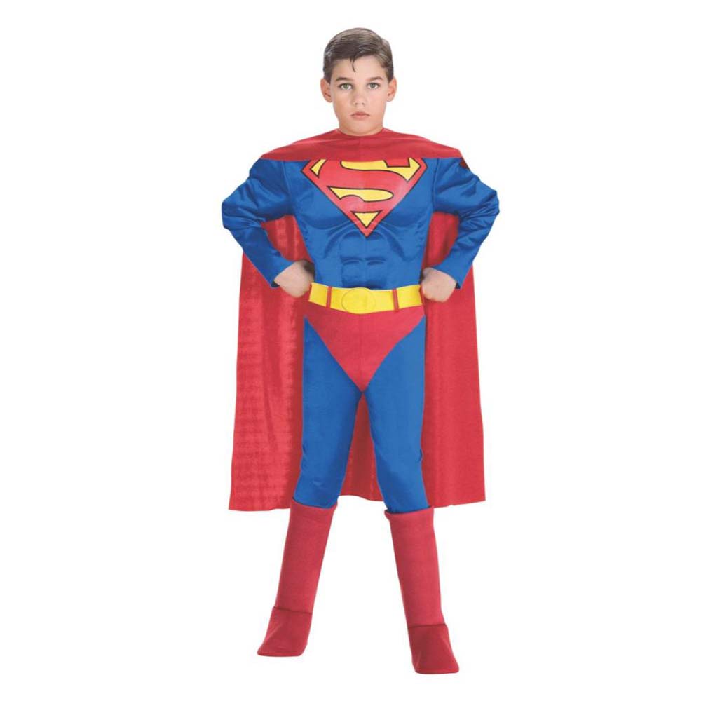 Rubie's - Deluxe Muscle Chest Superman Boys Costume