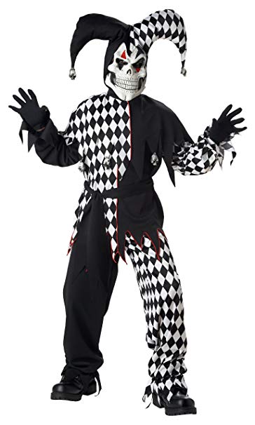 California Costumes - Evil Jester Boy Costume