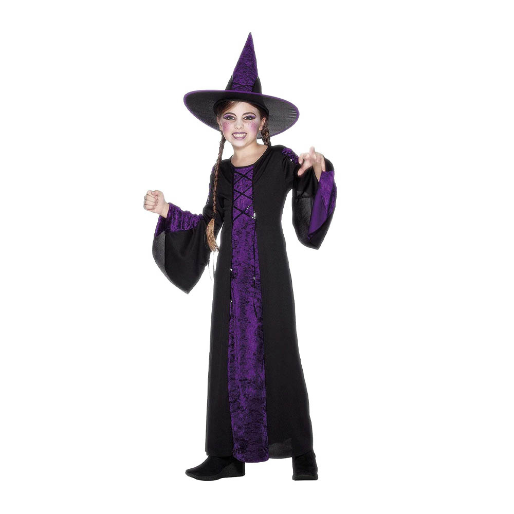 Smiffys - Bewitched Costume withHat - Purple