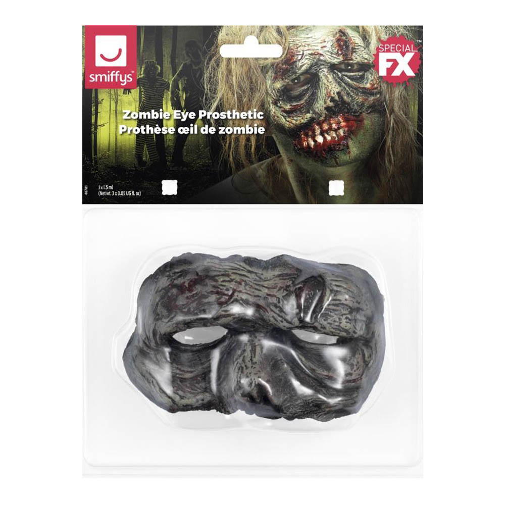 Smiffys - Foam Latex Zombie Eye Prosthetic withAdhesive