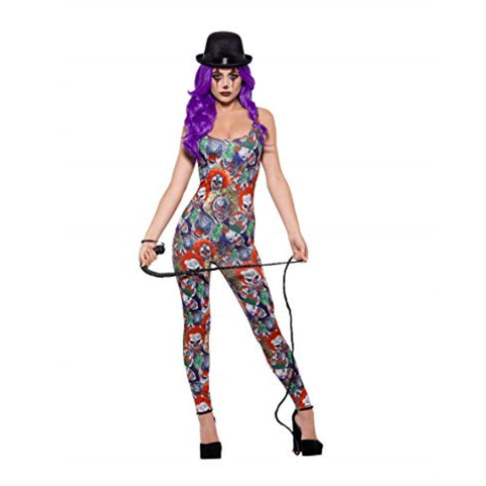 Smiffys - Fever Creepy Clown Bodysuit Costume