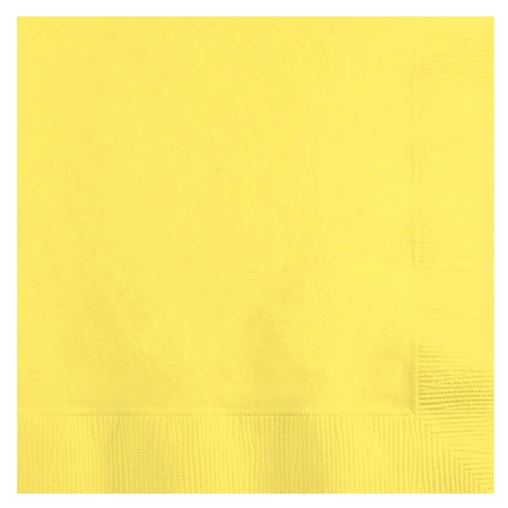 Party Zone - Touch of Color Beverage Napkins 50pcs - Yellow
