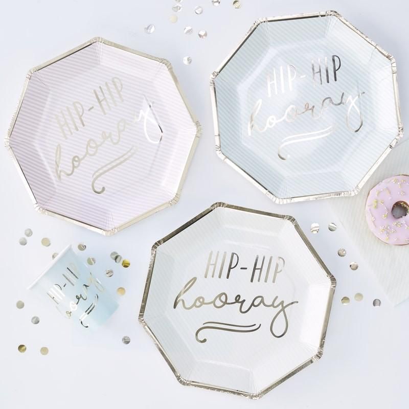 Ginger Ray - Pick & Mix - Plate - Pastel 25cm 8pcs