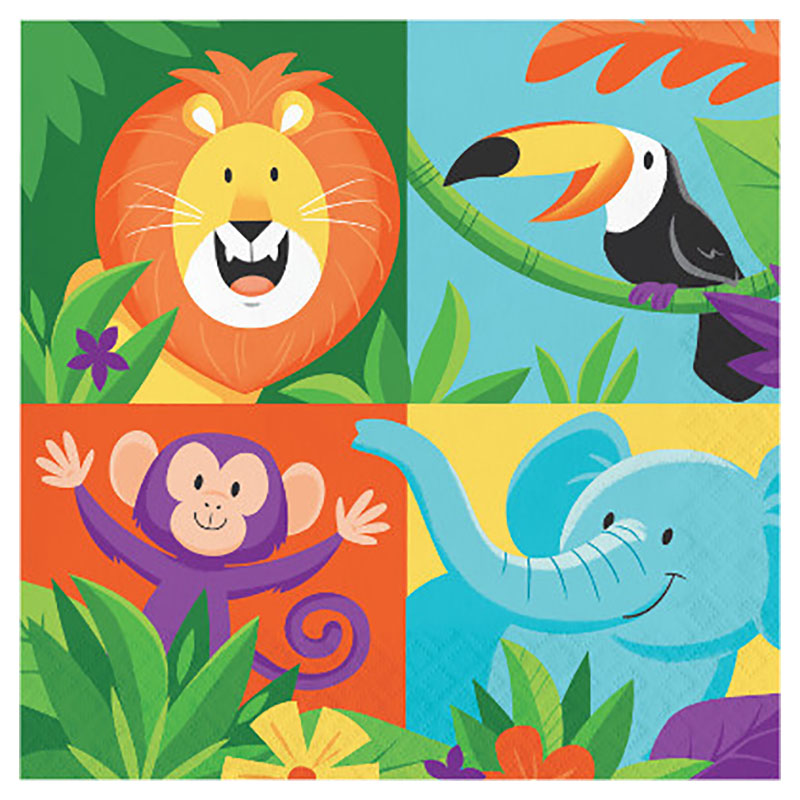 كرييتف كونفيرتنغ - مناديل طعام للحفلات - سفاري - عدد 16