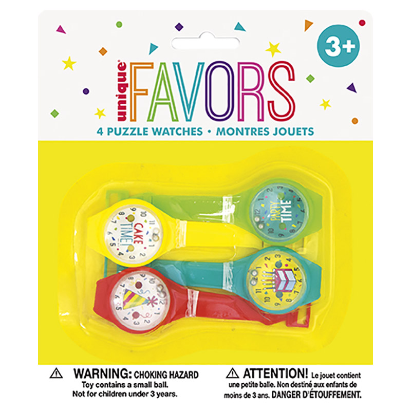 Unique - Puzzle Watches Party Favour 4pcs