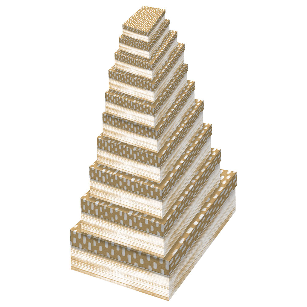 جيفت ميكر - صناديق كرافت المتداخلة - الحجم 2