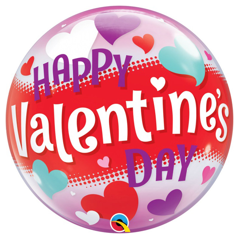 كوالاتيكس - بالون بابل عيد حب سعيد - قلوب