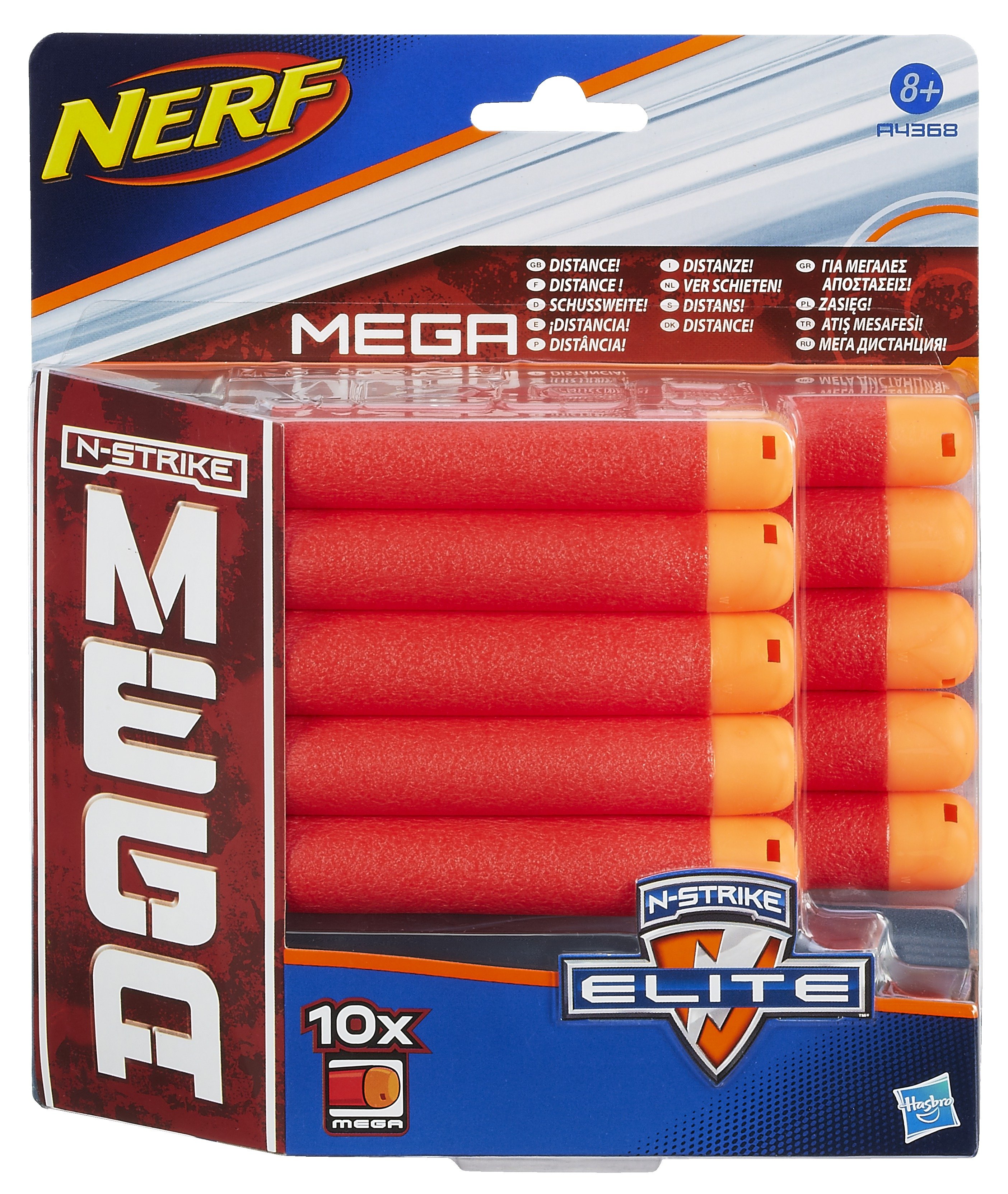 Nerf - Nstrike Elite Mega 10 Dart Refill - Red