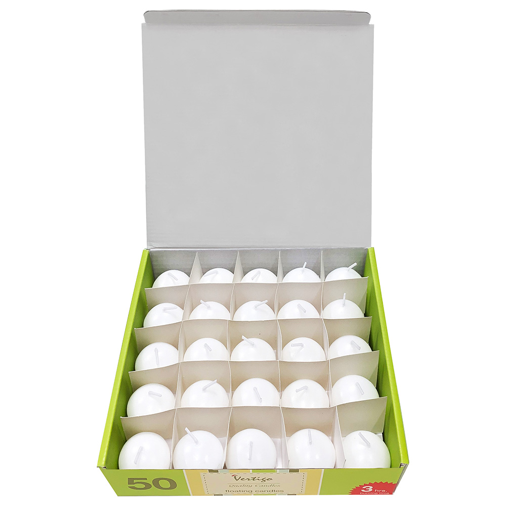 Vertigo - Floating Candle - 50Pcs - White