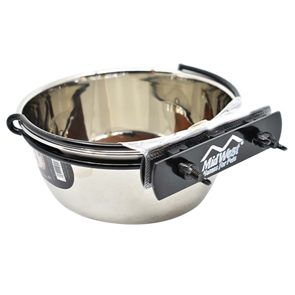 ميدويست - زبدية ستانلس ستيل للحيوانات سنابي فيت - 1 كوارت