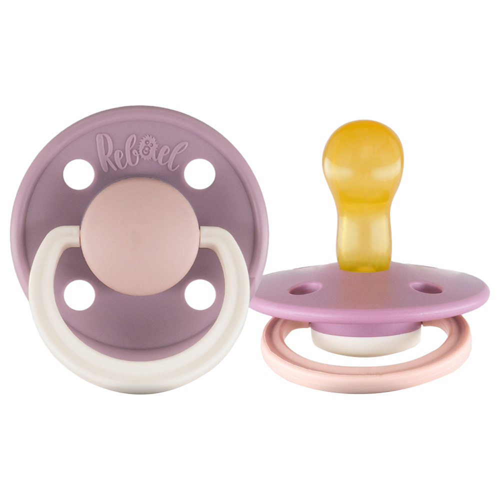 Rebael - Fashion Round Pacifier S1 0-6M - Misty Soft Mouse